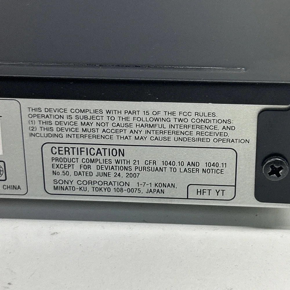 Sony CD DVD Player DVP-SR210P - Tested‎ Works Great - No Remote